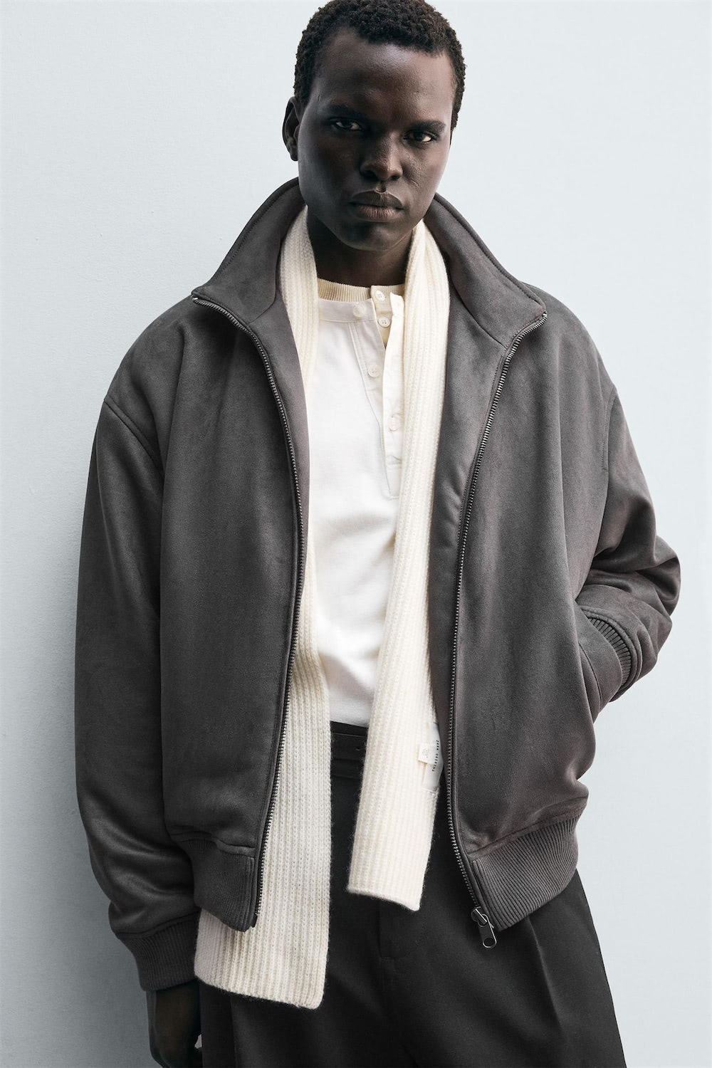 Faux Suede Jacket